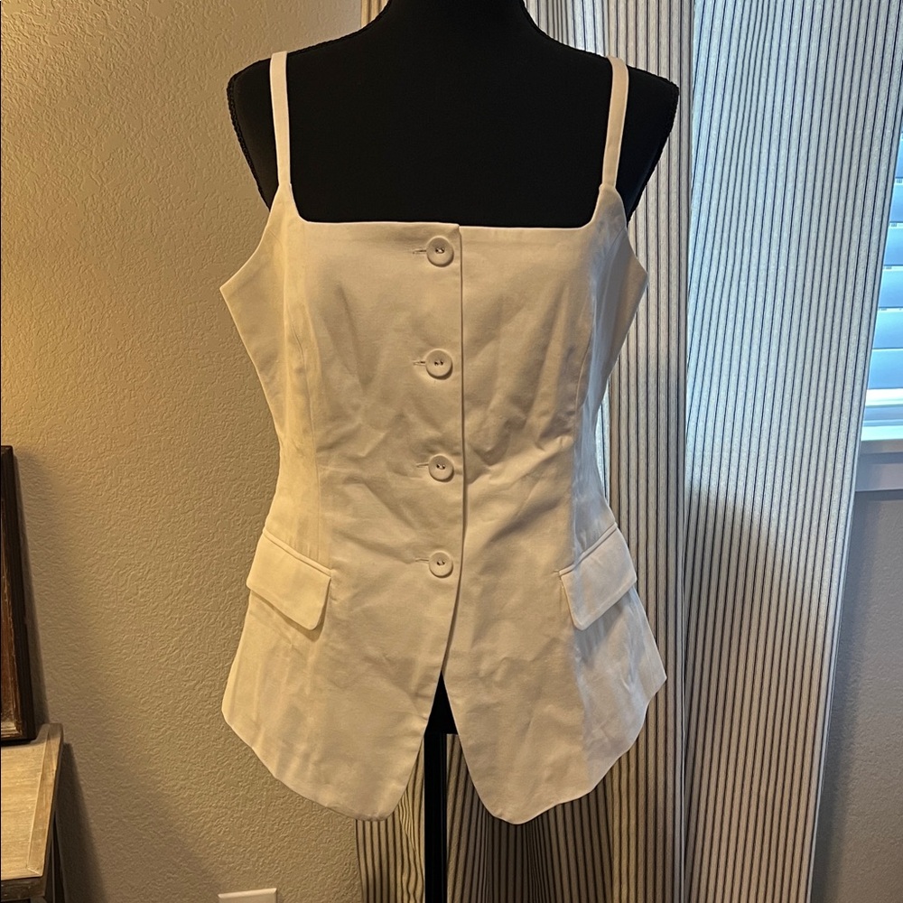 English Factory button vest